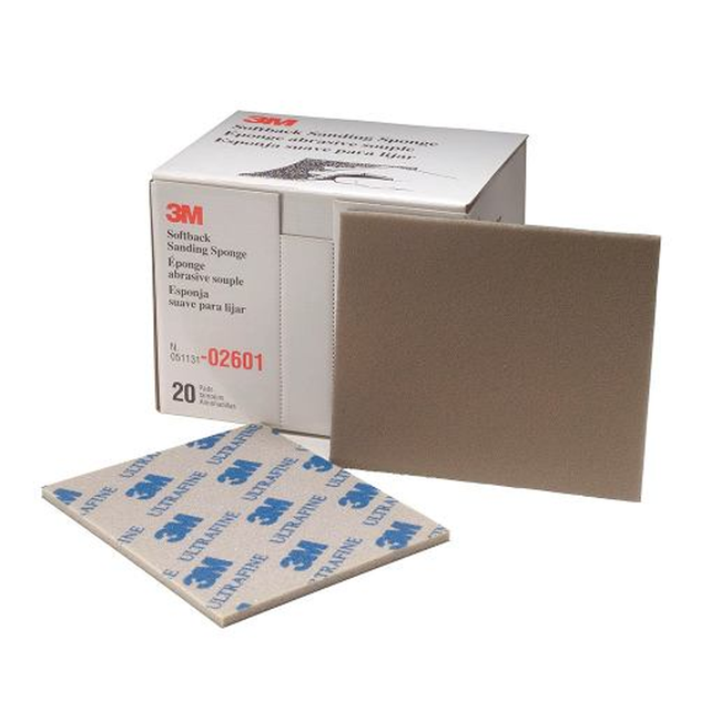 Esponja Abrasiva Grado Ultrafino 800-1000 3M Auto 02601