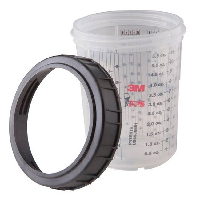 Vaso Rigido Para Pintura PPS 177ml 3M Automotriz 16115