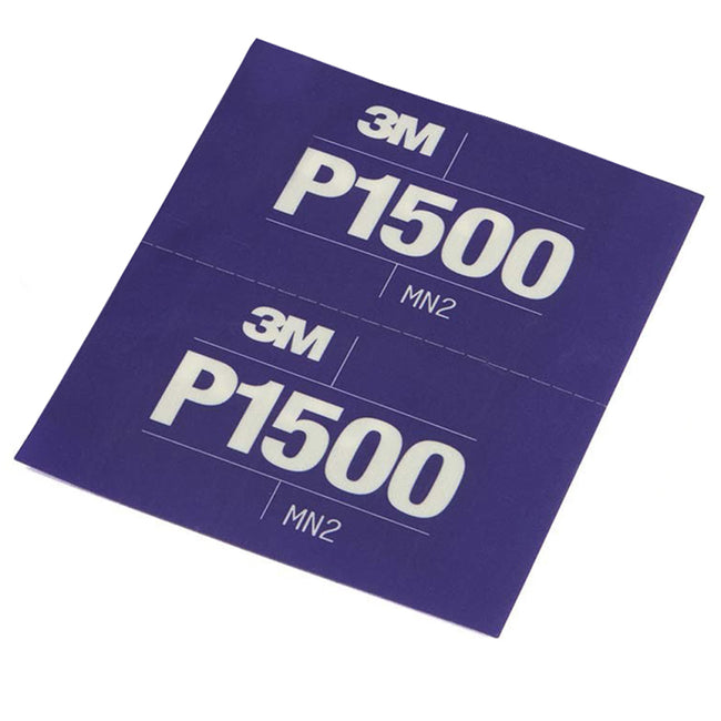 Hoja Abrasiva Flexible 5.5 x 6.8 Pulg P1500 3M Auto 34343